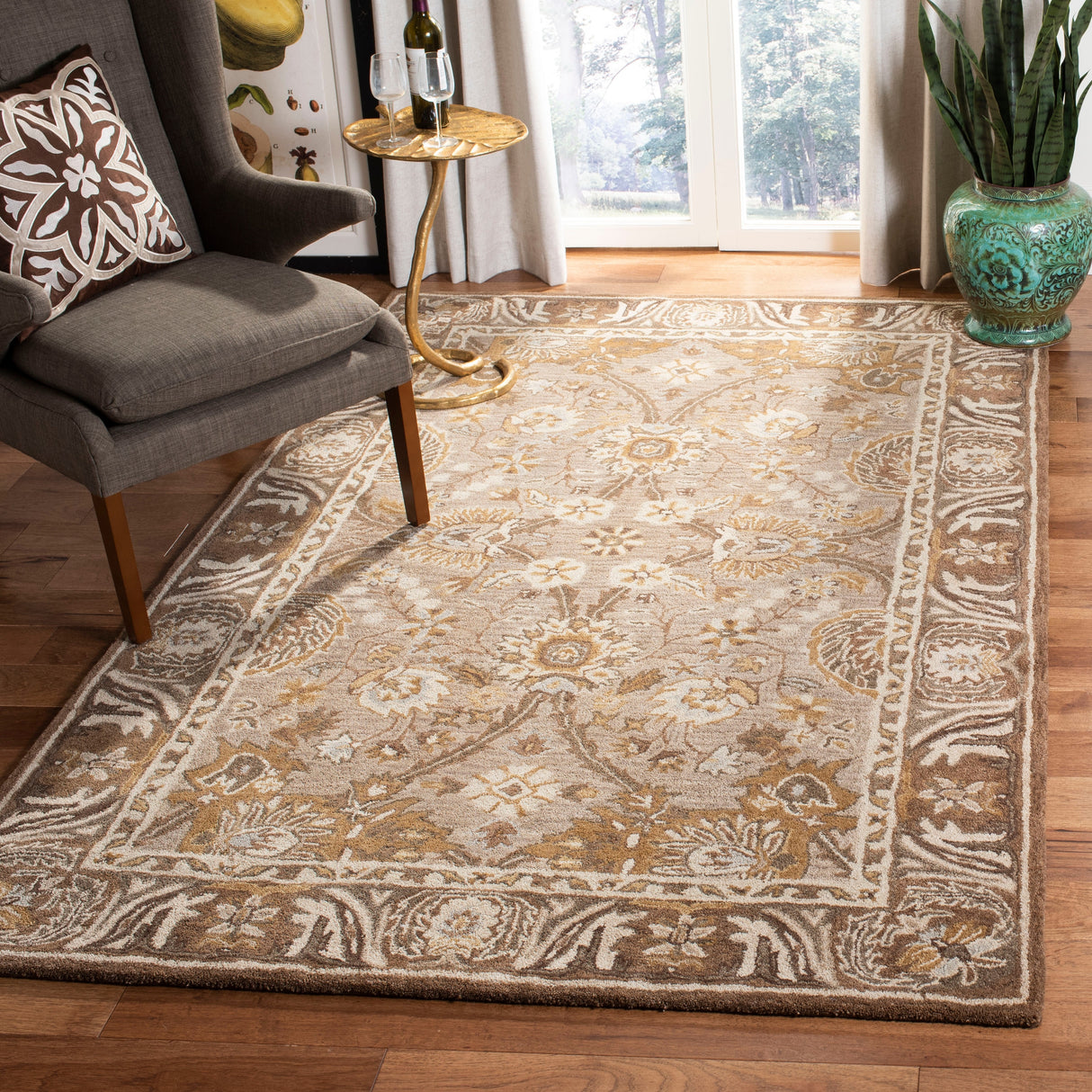 SAFAVIEH Handmade Anatolia Katja Traditional Oriental Hand-spun Wool Rug