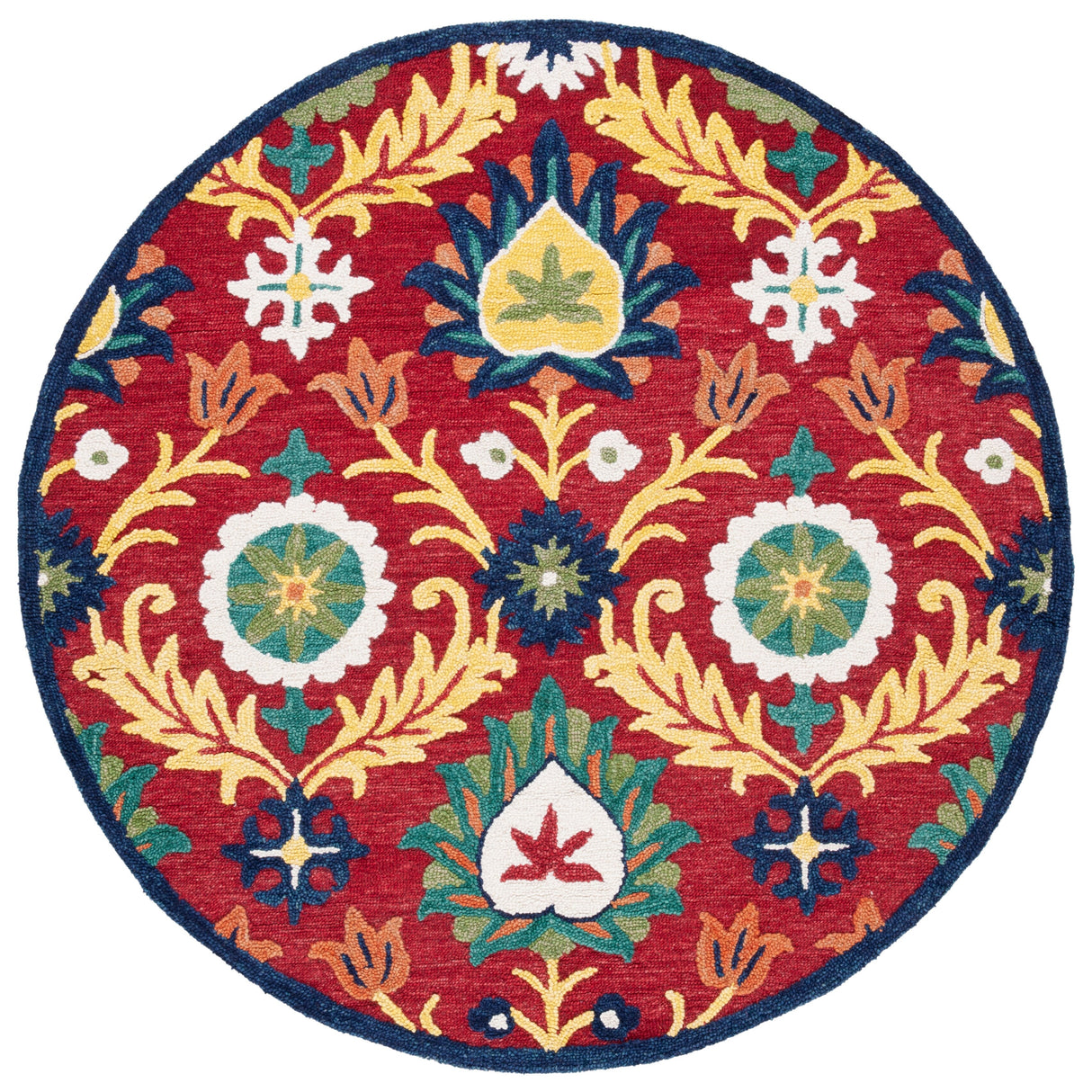 SAFAVIEH Handmade Blossom Malka Floral Wool Rug