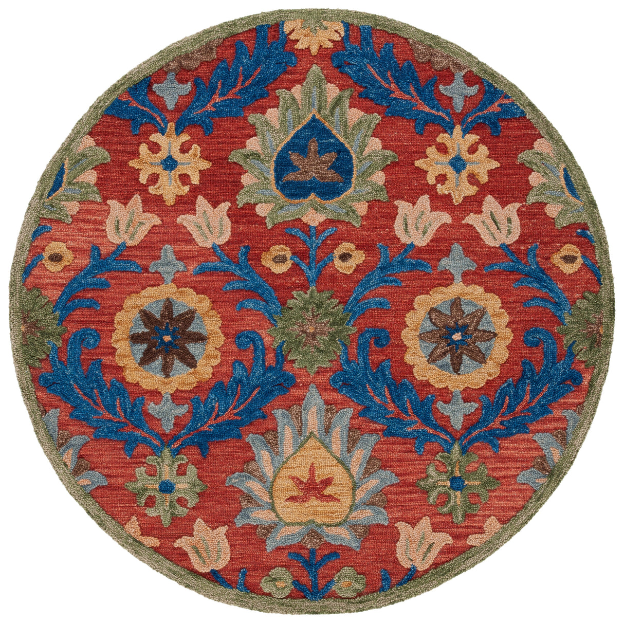 SAFAVIEH Handmade Blossom Malka Floral Wool Rug