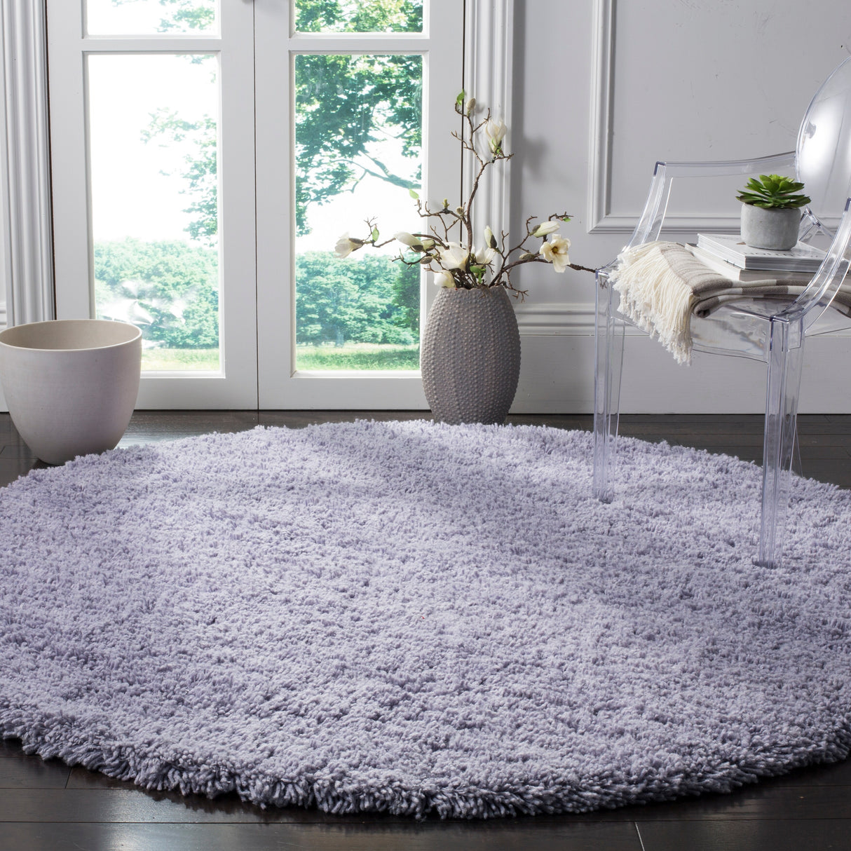 SAFAVIEH Handmade Eryn Ultra Classic Shag Solid Rug