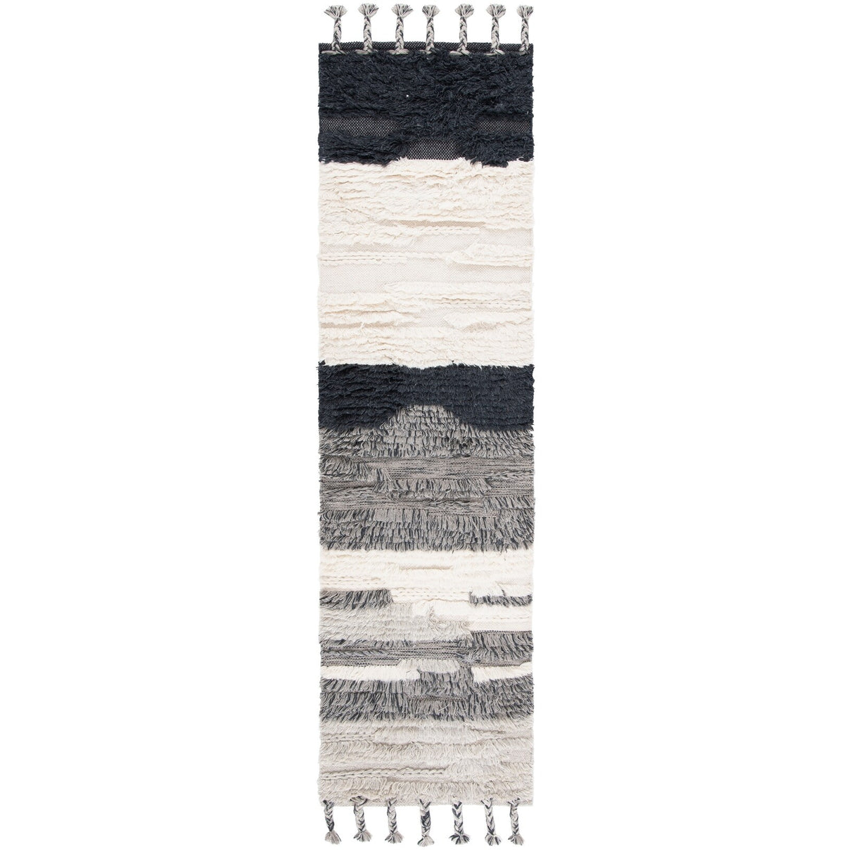 SAFAVIEH Handmade Kenya Eefje Wool Tassel Rug