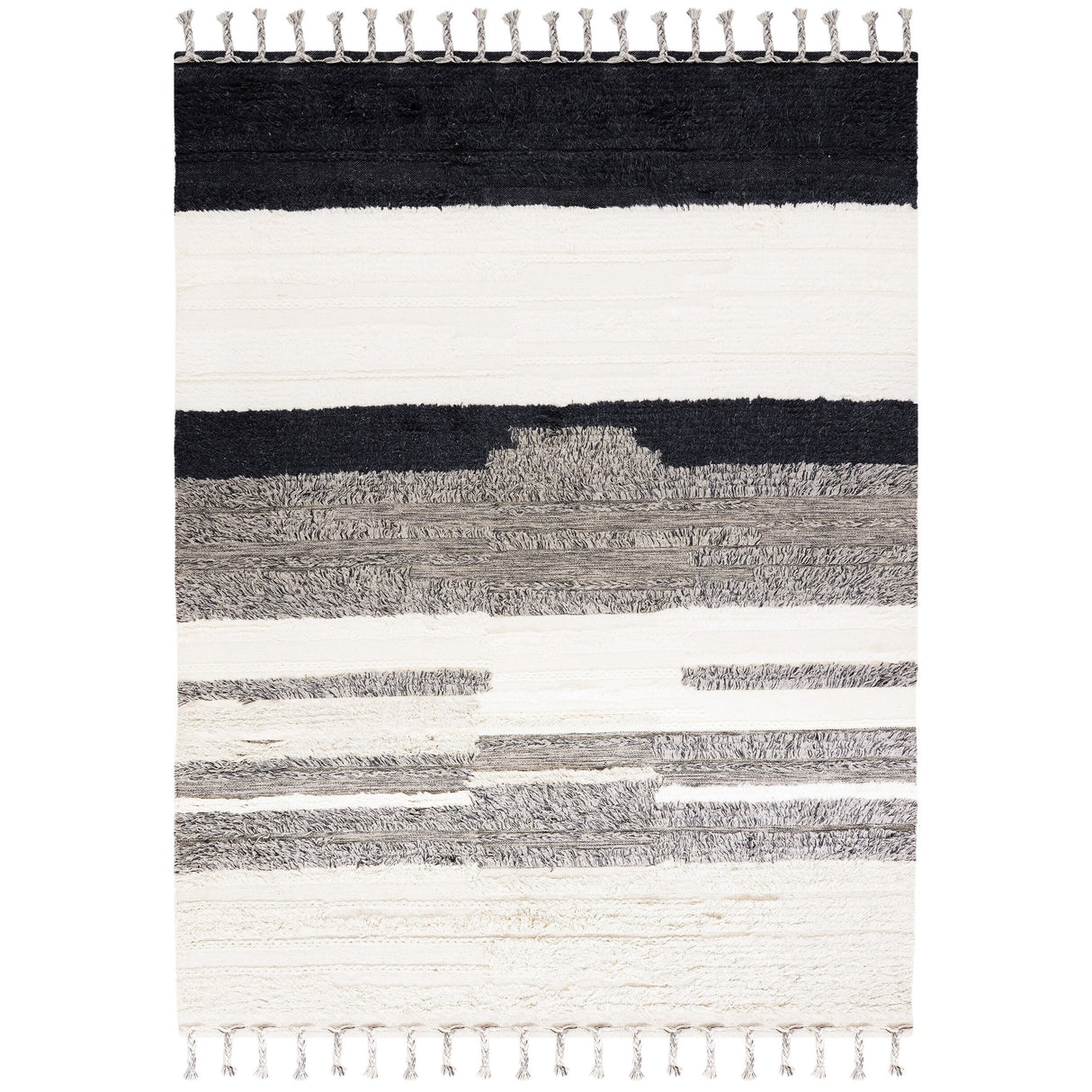 SAFAVIEH Handmade Kenya Eefje Wool Tassel Rug