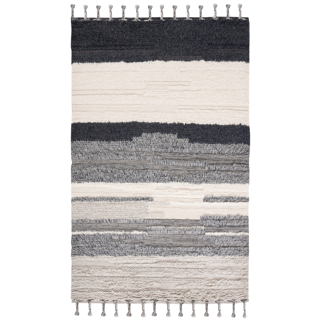 SAFAVIEH Handmade Kenya Eefje Wool Tassel Rug