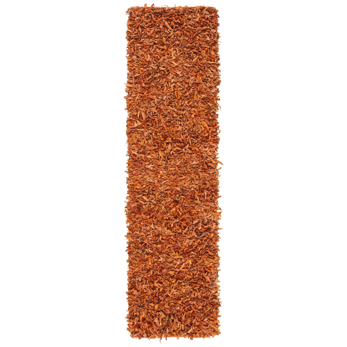 SAFAVIEH Handmade Leather Shag Blayne Modern Leather Rug