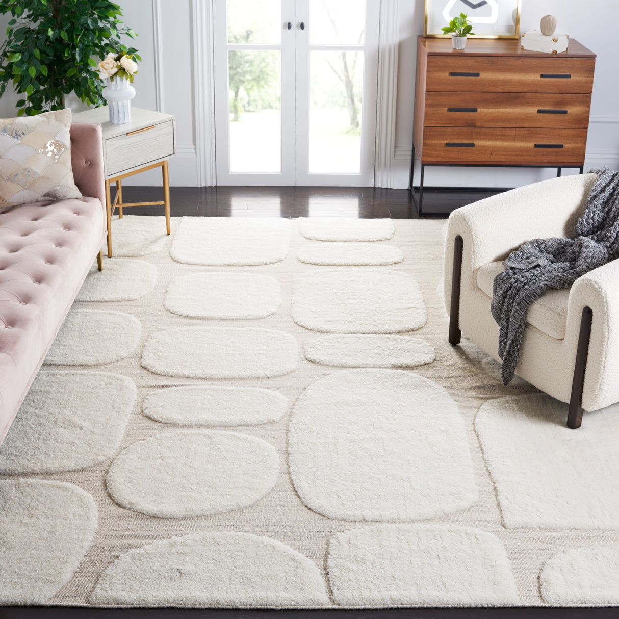 SAFAVIEH Handmade Manhattan Bernice Modern Wool Rug