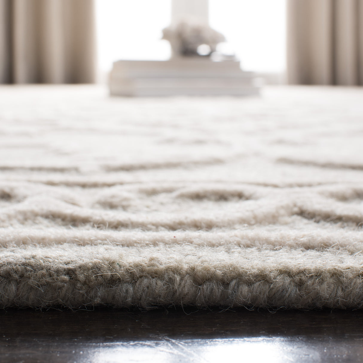 SAFAVIEH Handmade Micro-Loop Tomke Wool Rug