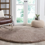 SAFAVIEH Handmade Sheep Shag Dochia Solid Polyester Rug