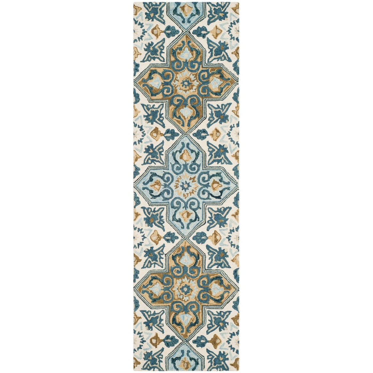 SAFAVIEH Handmade Suzani Rosanda Boho Tribal Wool Rug