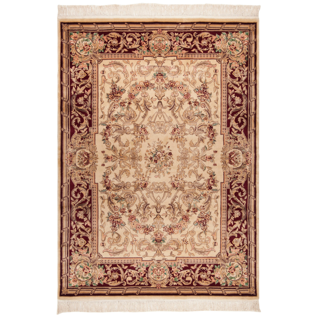 SAFAVIEH Handmade Versailles Shawnda Traditional Silk Rug