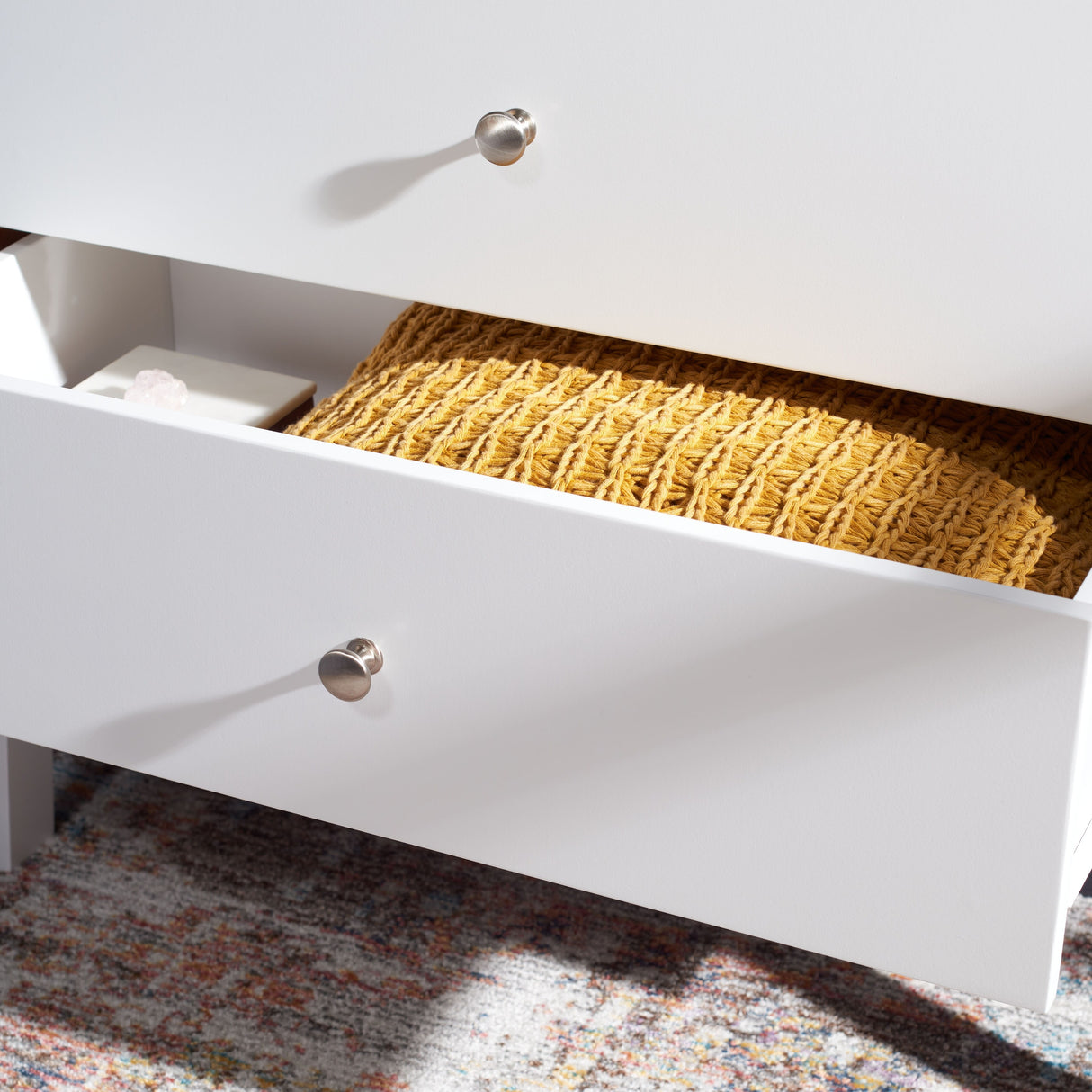 SAFAVIEH Jasmyn 2-Drawer Accent Table Nightstand