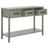 SAFAVIEH Jennette Black/ Walnut Console Table - 42Wx15Dx30H