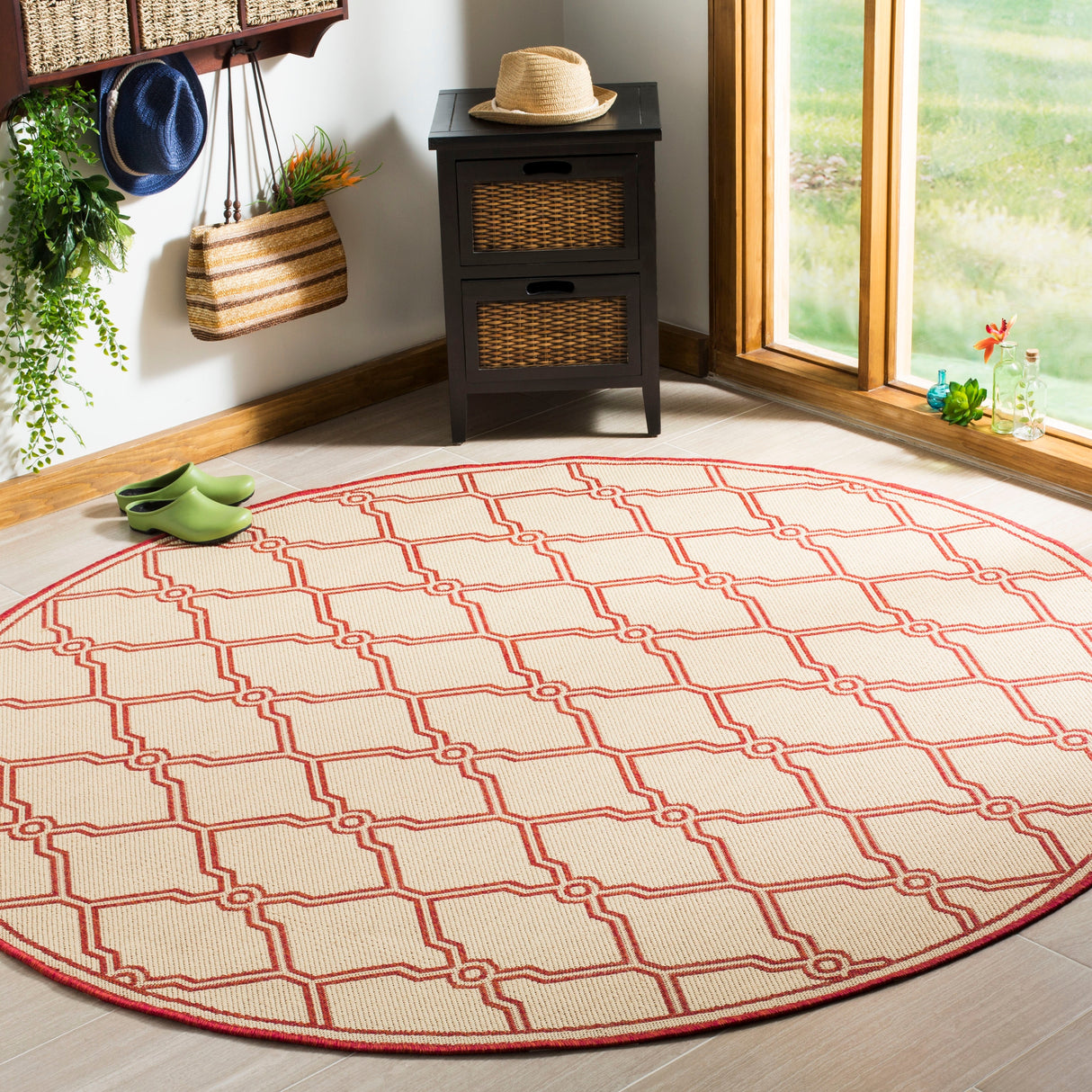 SAFAVIEH Linden Jeri Indoor/ Outdoor Waterproof Patio Backyard Rug