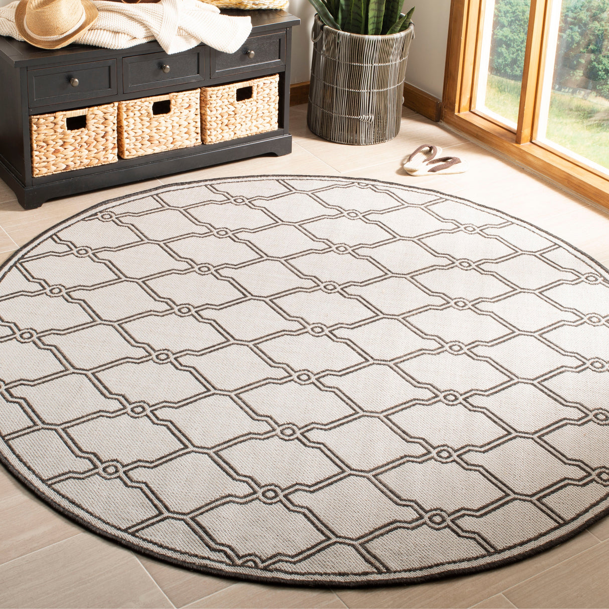 SAFAVIEH Linden Jeri Indoor/ Outdoor Waterproof Patio Backyard Rug
