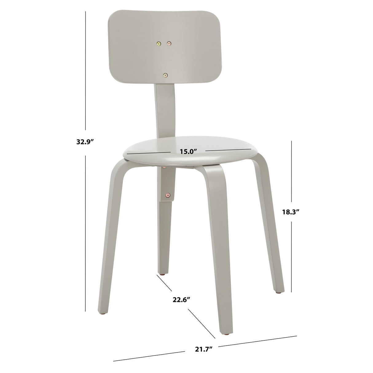 SAFAVIEH Luella Stackable Dining Chair (Set of 2)