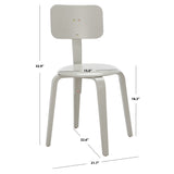 SAFAVIEH Luella Stackable Dining Chair (Set of 2)