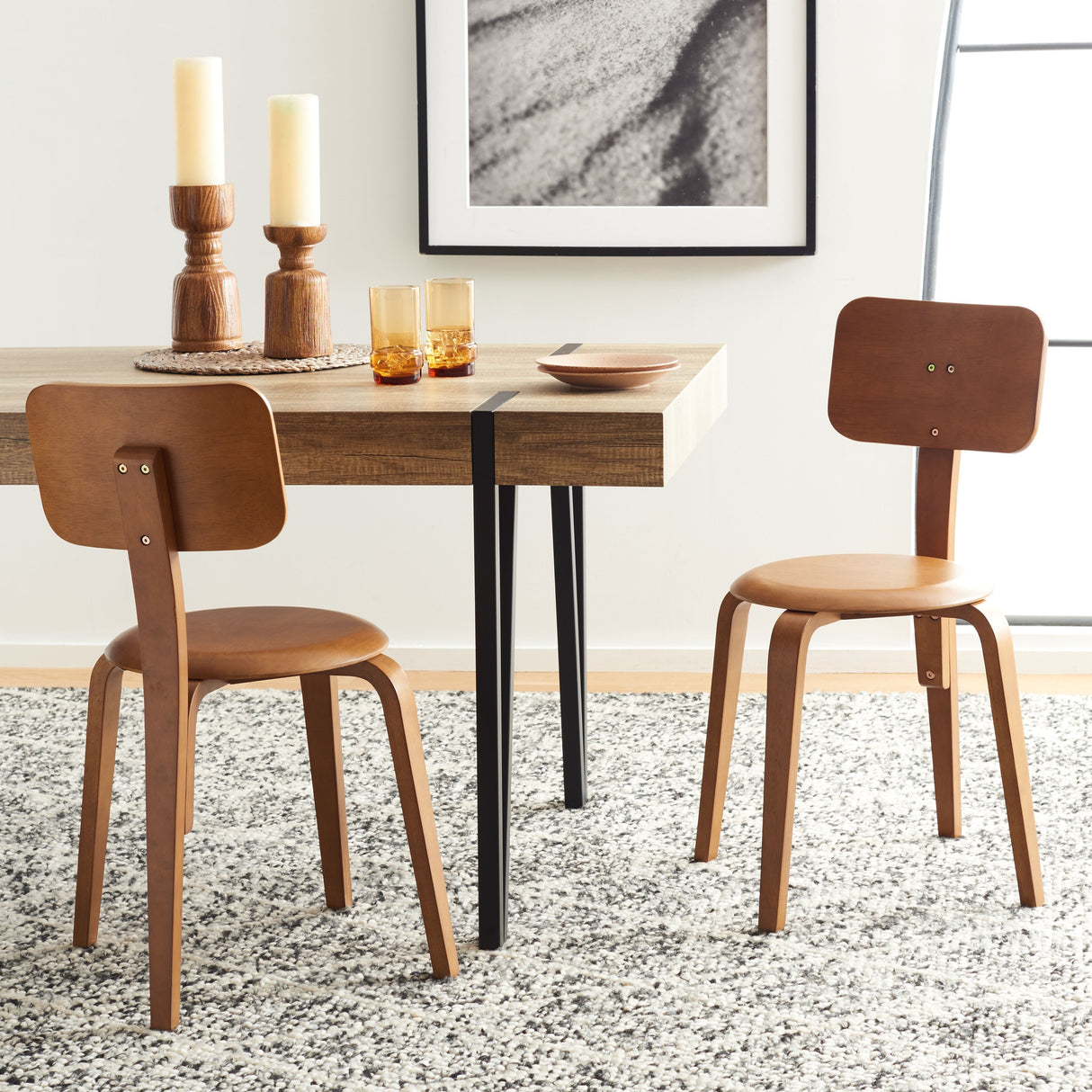 SAFAVIEH Luella Stackable Dining Chair (Set of 2)