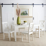 SAFAVIEH Lulla Farmhouse x-Back Dining Chair (Set of 2) - 18.4" W x 19.9" L x 37" H - 18Wx20Dx37H