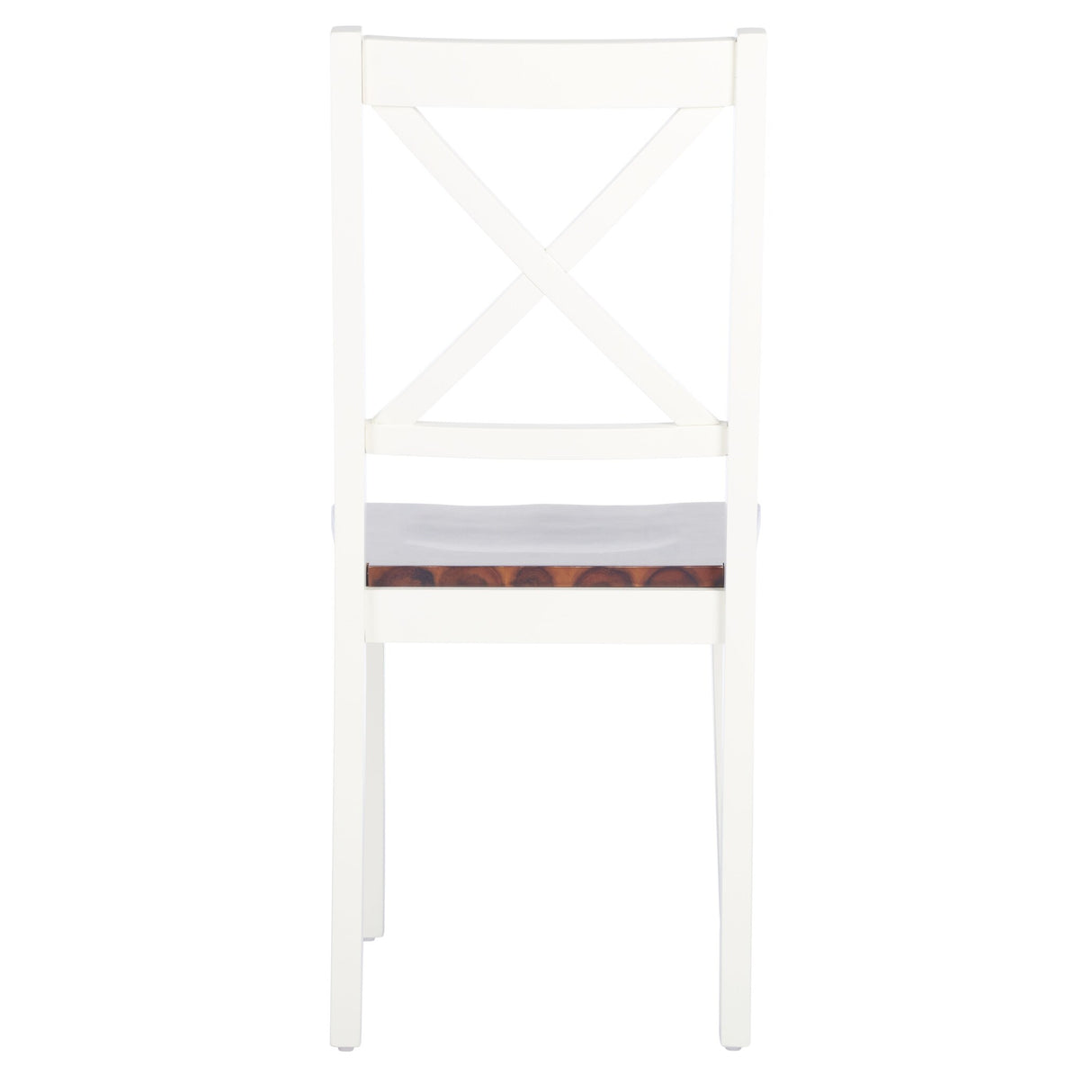 SAFAVIEH Lulla Farmhouse x-Back Dining Chair (Set of 2) - 18.4" W x 19.9" L x 37" H - 18Wx20Dx37H