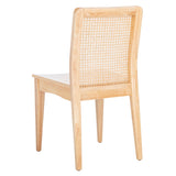 SAFAVIEH Lurline Coastal Rattan Dining Chair (Set of 2) - 18.9" W x 22.3" L x 33.9" H - 19Wx22Dx34H