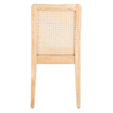 SAFAVIEH Lurline Coastal Rattan Dining Chair (Set of 2) - 18.9" W x 22.3" L x 33.9" H - 19Wx22Dx34H
