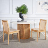 SAFAVIEH Lurline Coastal Rattan Dining Chair (Set of 2) - 18.9" W x 22.3" L x 33.9" H - 19Wx22Dx34H