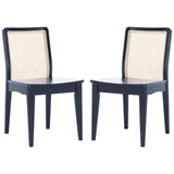 SAFAVIEH Lurline Coastal Rattan Dining Chair (Set of 2) - 18.9" W x 22.3" L x 33.9" H - 19Wx22Dx34H