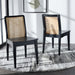 SAFAVIEH Lurline Coastal Rattan Dining Chair (Set of 2) - 18.9" W x 22.3" L x 33.9" H - 19Wx22Dx34H