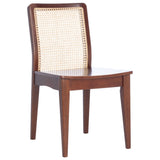 SAFAVIEH Lurline Coastal Rattan Dining Chair (Set of 2) - 18.9" W x 22.3" L x 33.9" H - 19Wx22Dx34H