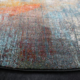 SAFAVIEH Luxor Merilyn Modern Abstract Ivory / Blue Rug