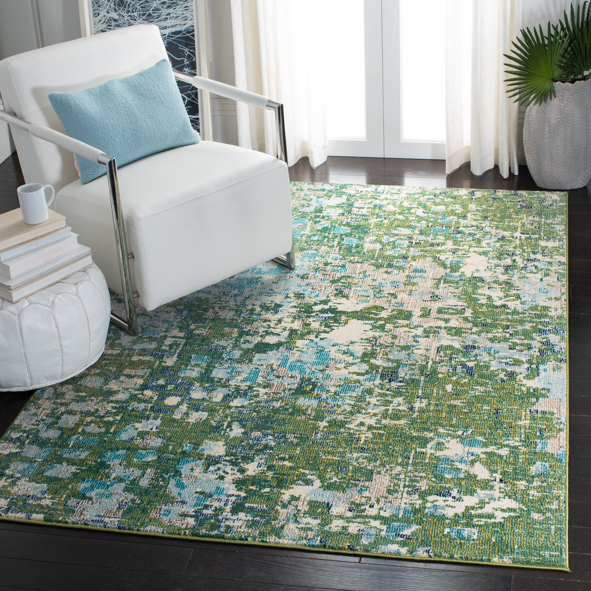 SAFAVIEH Madison Cherie Modern Abstract Watercolor Rug
