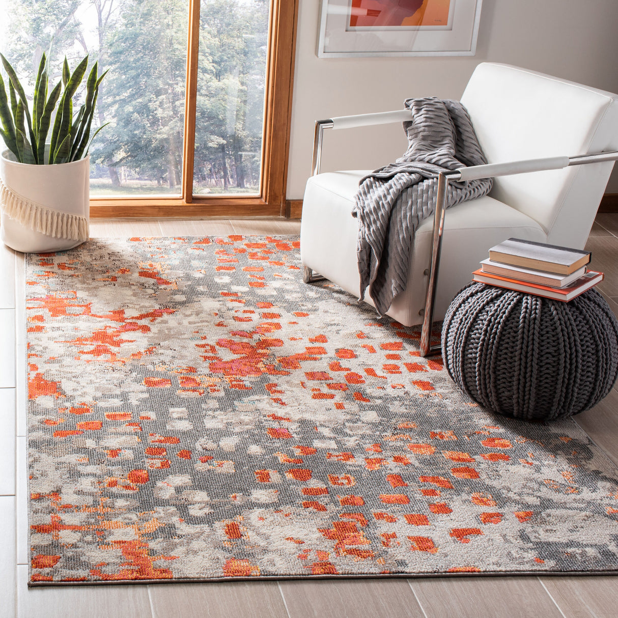 SAFAVIEH Madison Cherie Modern Abstract Watercolor Rug