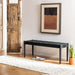 SAFAVIEH Mahalia Bandelier Wood & Leather Bench - 47" W x 16" D x 19" H - 47Wx16Dx19H