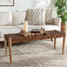 SAFAVIEH Mahalia Bandelier Wood & Leather Bench - 47" W x 16" D x 19" H - 47Wx16Dx19H