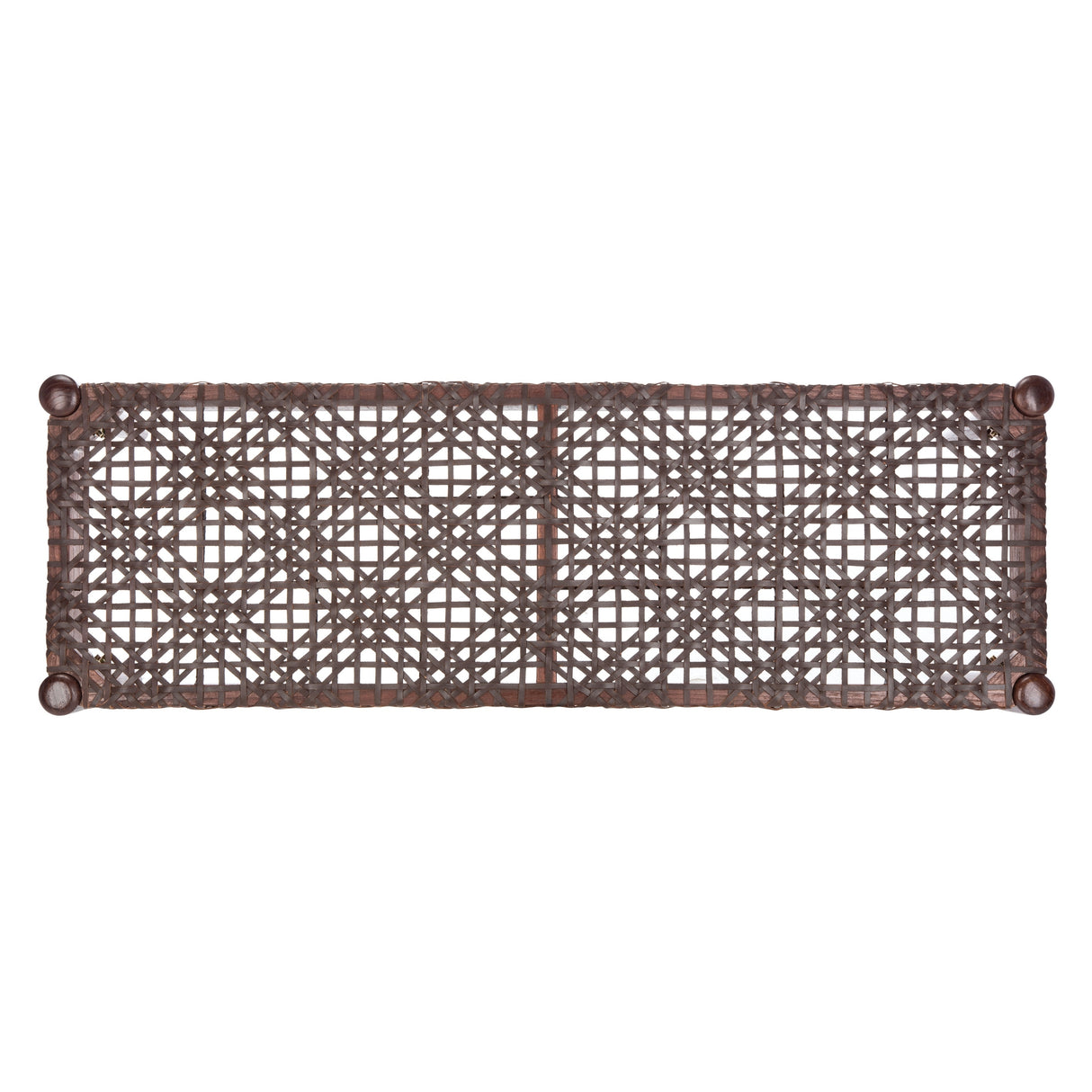 SAFAVIEH Mahalia Bandelier Wood & Leather Bench - 47" W x 16" D x 19" H - 47Wx16Dx19H