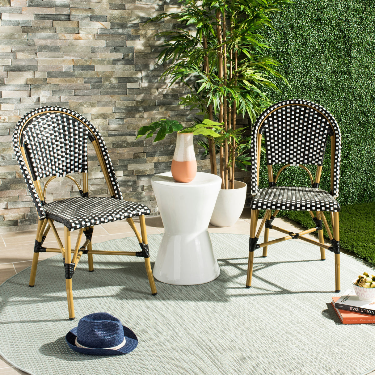SAFAVIEH Marolyn Stackable Dining Chair (Set of 2) - 18W x 22D x 35H