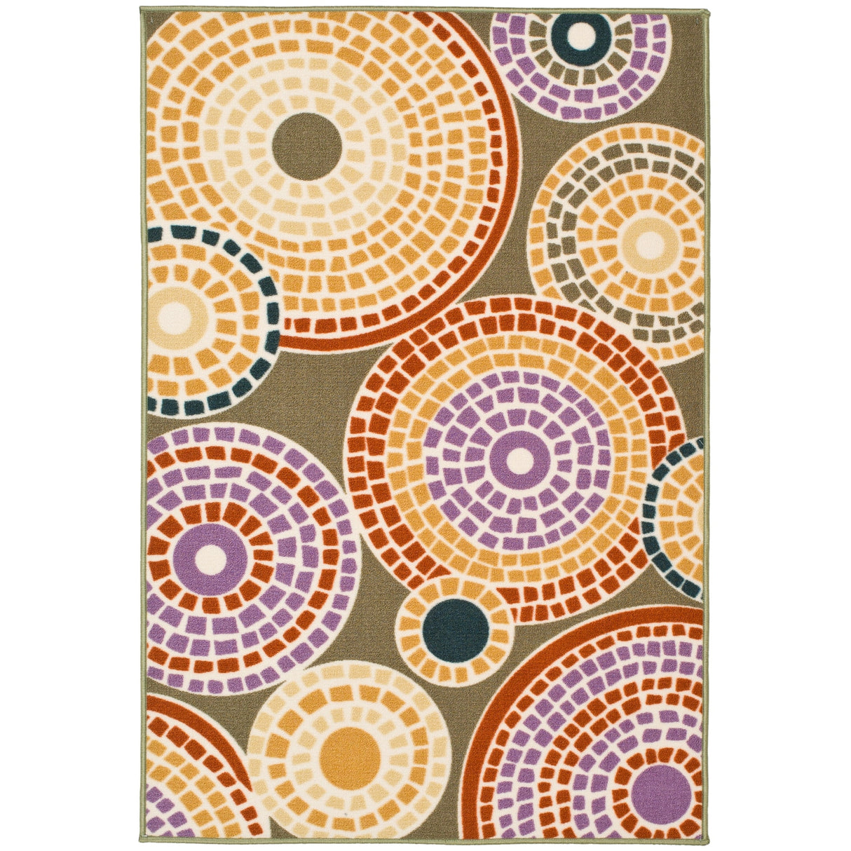 SAFAVIEH Metropolis Selvi Mosaic Circles Rug