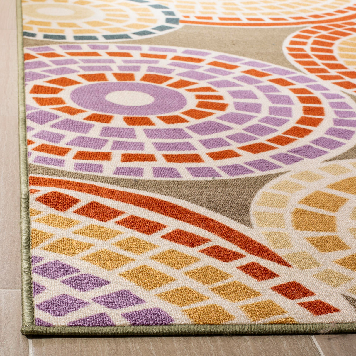 SAFAVIEH Metropolis Selvi Mosaic Circles Rug