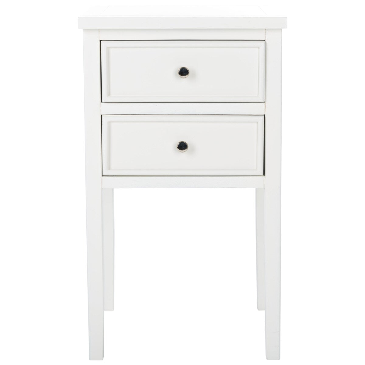 SAFAVIEH Minda 2-Drawer Accent End Table Nightstand (Fully Assembled) - 16.9" x 14.2" x 29.7" - 17Wx15Dx30H