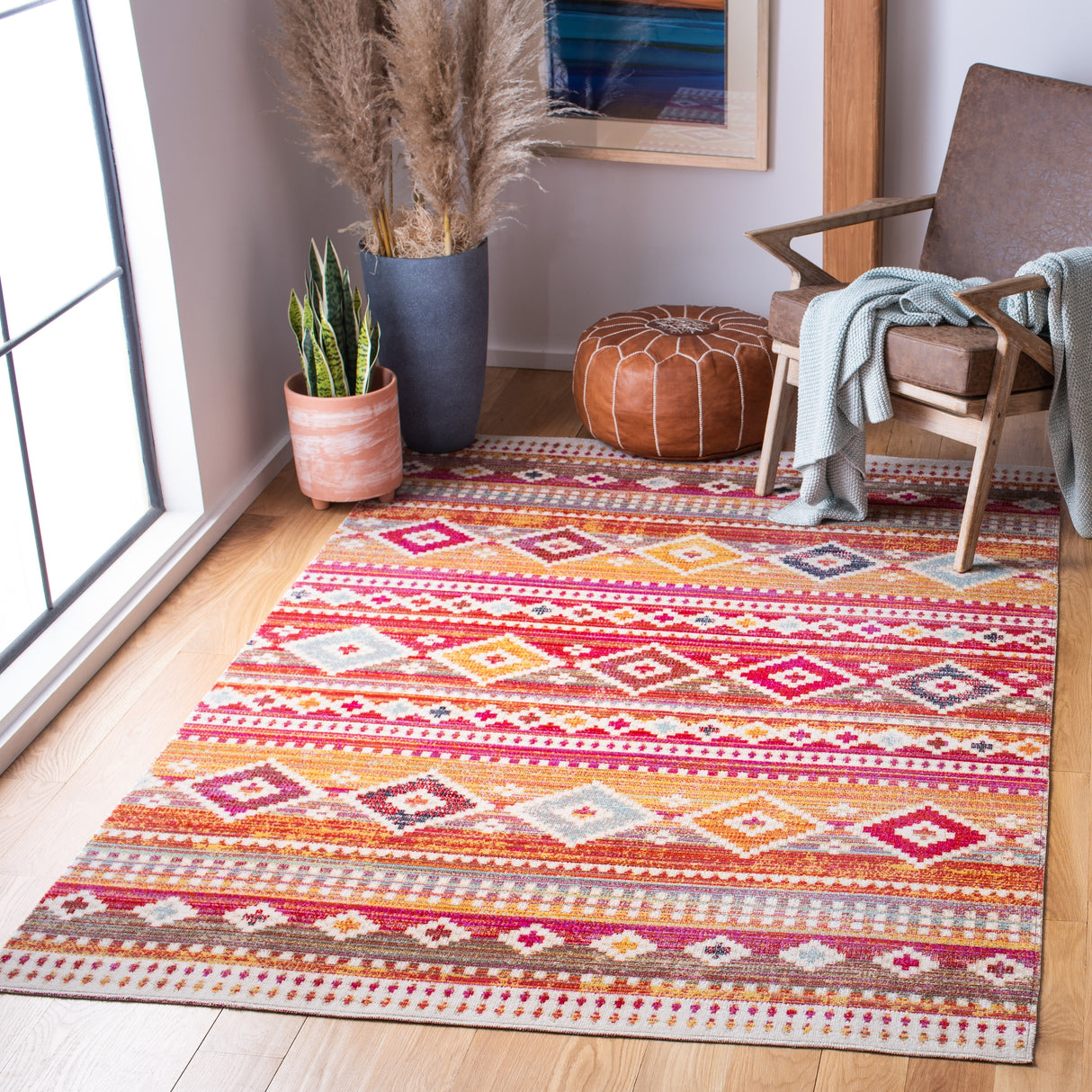 SAFAVIEH Montage Pelin Indoor/ Outdoor Waterproof Patio Backyard Rug