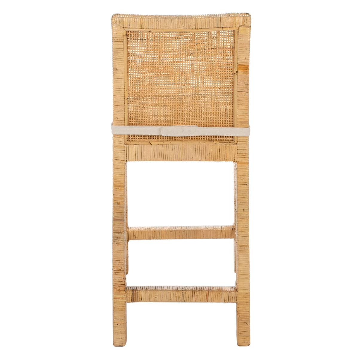 SAFAVIEH Mursel 24-inch Cane Counter Stool with Cushion - 22.6" x 18.1" x 38.6" - 23Wx18Dx39H