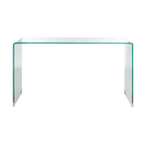 SAFAVIEH Nanna Tempered Glass Console Table - 53 In. W x 14 In. D x 30 In. H - 53Wx14Dx30H