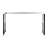 SAFAVIEH Nanna Tempered Glass Console Table - 53 In. W x 14 In. D x 30 In. H - 53Wx14Dx30H