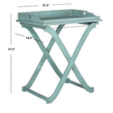 SAFAVIEH Outdoor Anastasiia Acacia Wood Folding Tray Table - 19Wx27Dx32H
