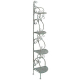 SAFAVIEH Outdoor Cielo 60" 4-Tier Corner Shelf - 13" W x 13" D x 60" H - 13Wx13Dx60H