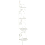 SAFAVIEH Outdoor Cielo 60" 4-Tier Corner Shelf - 13" W x 13" D x 60" H - 13Wx13Dx60H