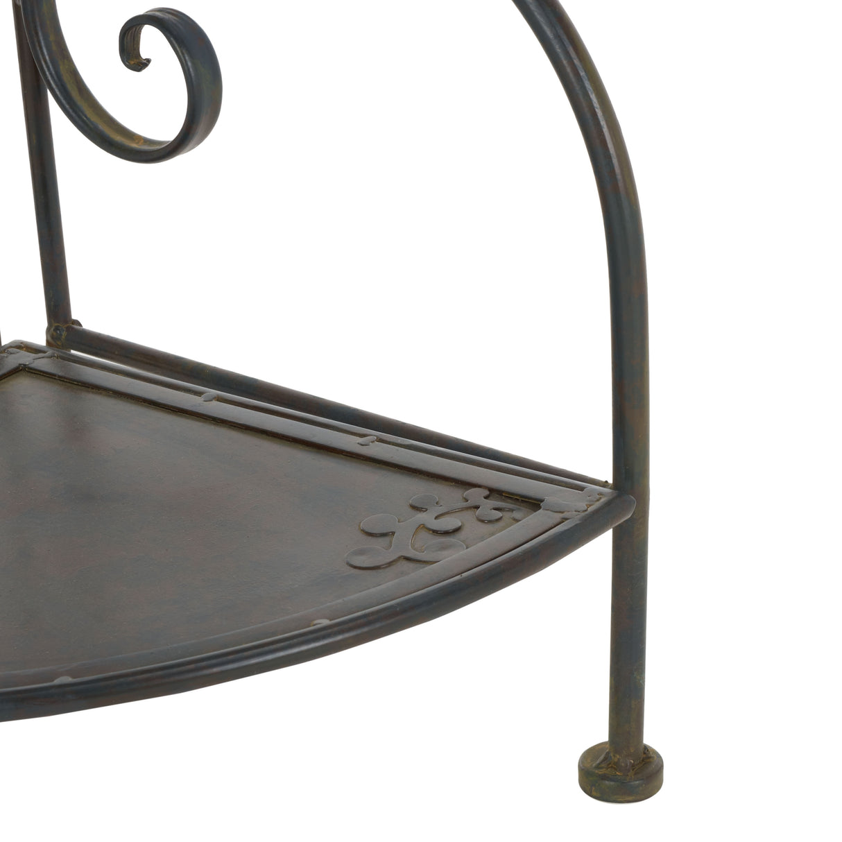SAFAVIEH Outdoor Cielo 60" 4-Tier Corner Shelf - 13" W x 13" D x 60" H - 13Wx13Dx60H