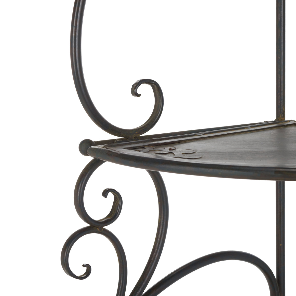 SAFAVIEH Outdoor Cielo 60" 4-Tier Corner Shelf - 13" W x 13" D x 60" H - 13Wx13Dx60H