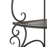 SAFAVIEH Outdoor Cielo 60" 4-Tier Corner Shelf - 13" W x 13" D x 60" H - 13Wx13Dx60H