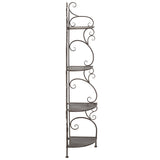 SAFAVIEH Outdoor Cielo 60" 4-Tier Corner Shelf - 13" W x 13" D x 60" H - 13Wx13Dx60H