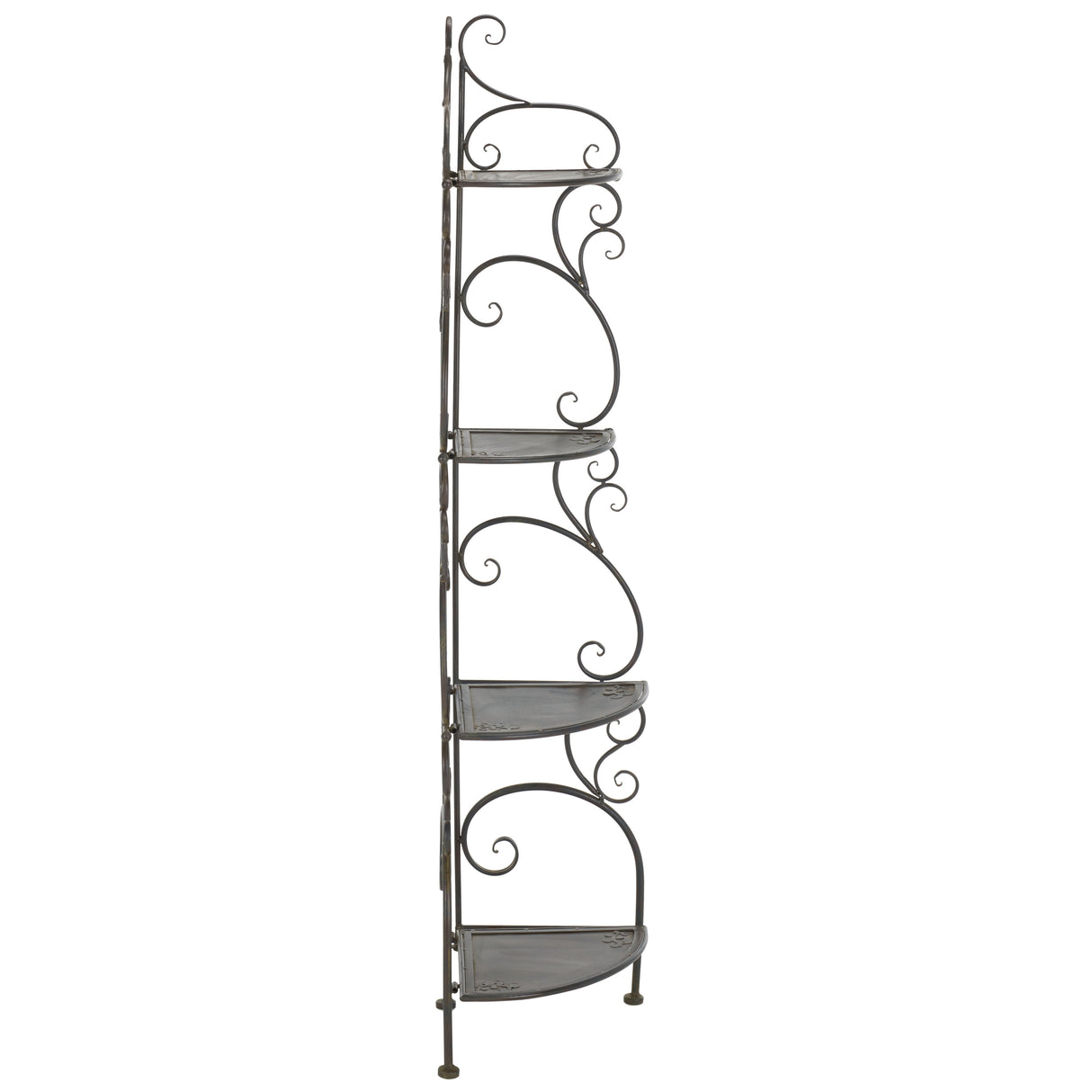 SAFAVIEH Outdoor Cielo 60" 4-Tier Corner Shelf - 13" W x 13" D x 60" H - 13Wx13Dx60H